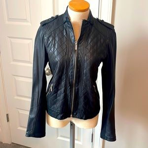 Michael Michael Kors vintage quilted leather jacket size large